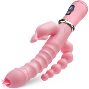 Battery Drive Woman Use Sex Toy, Tongue licking massager