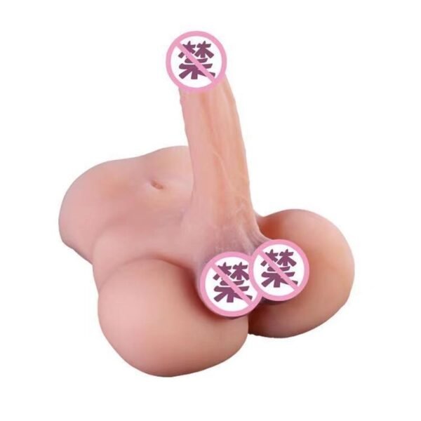 Solid silicone sex doll for female use penis masturbator